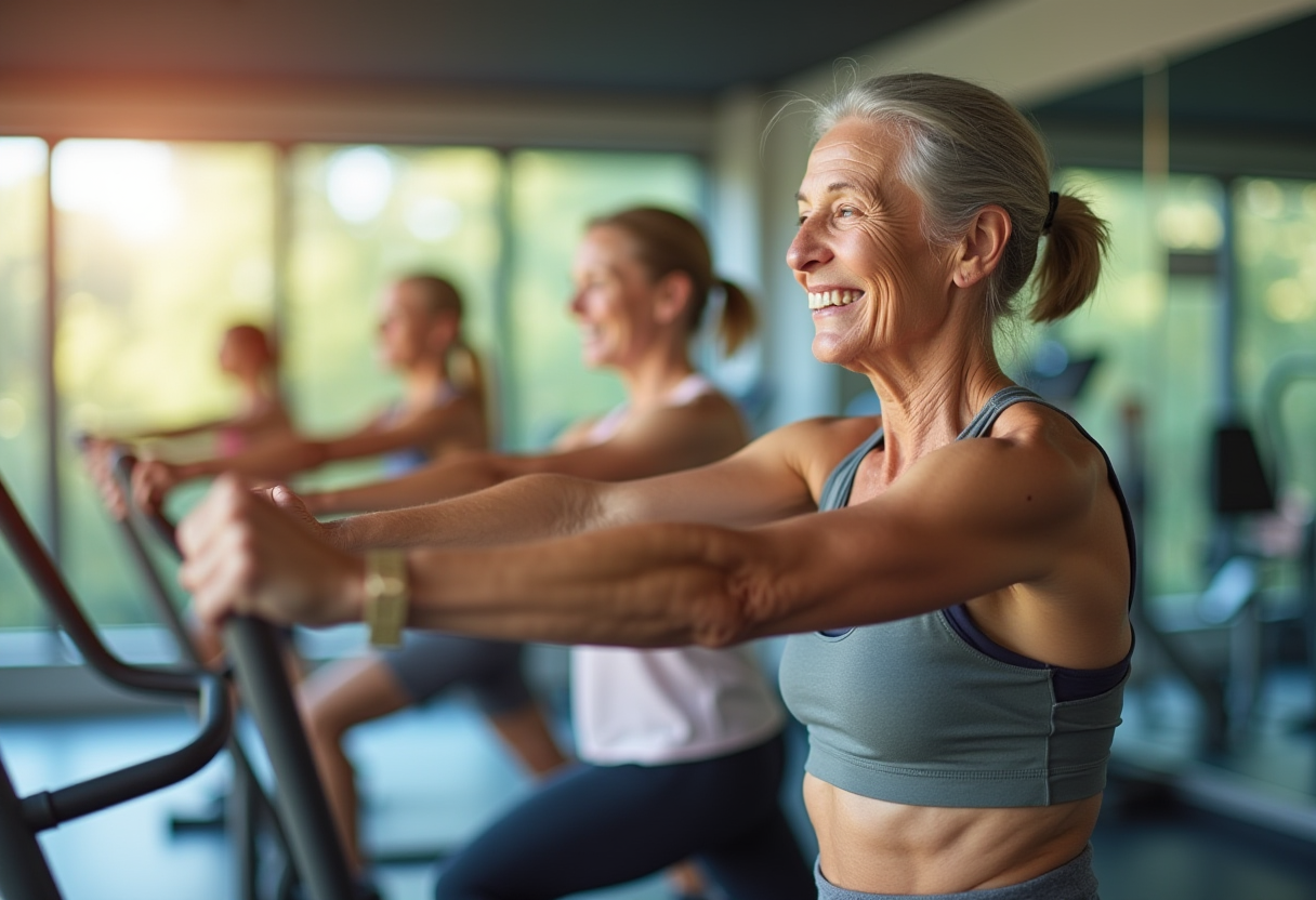 Активні люди старшого віку практикують баланс